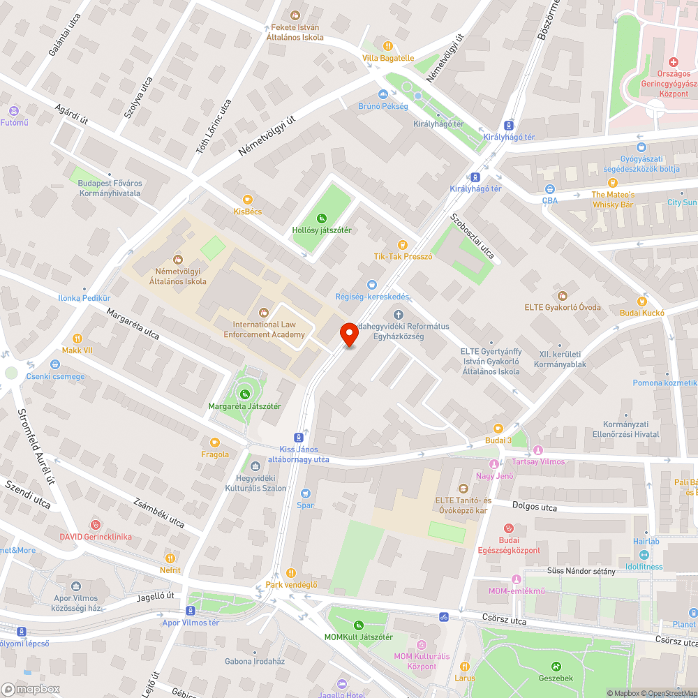 Böszörményi út 30. akna hibája bejelentés helye