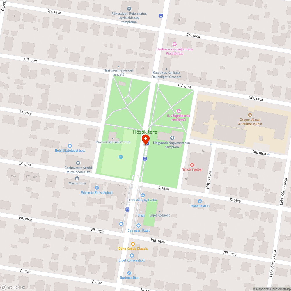 Betört üveg bejelentés helye