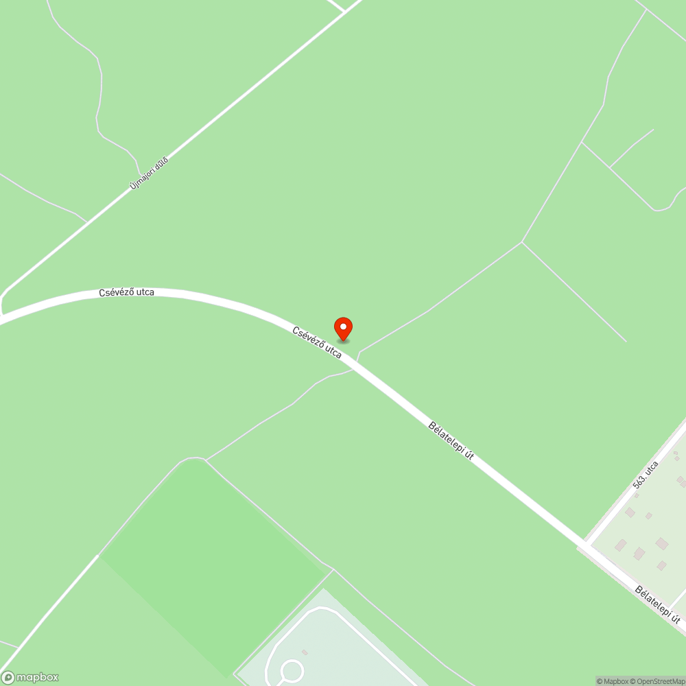 Elütött borz? bejelentés helye