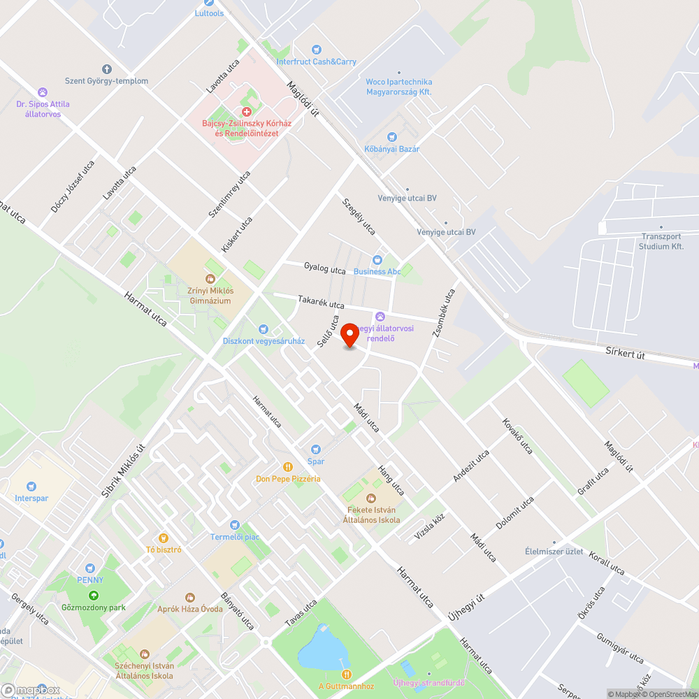 Balesetveszélyes bejelentés helye