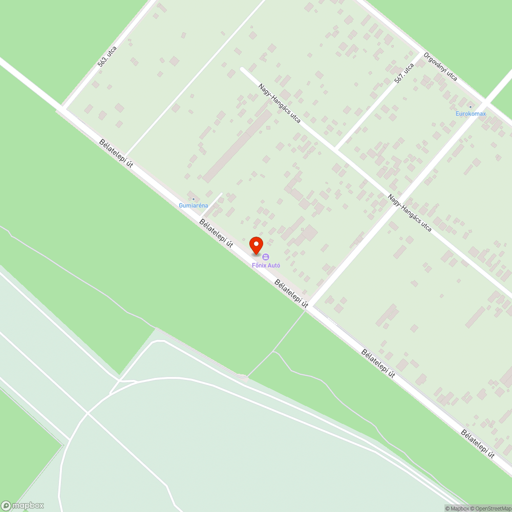 Beszakadt útpadka bejelentés helye