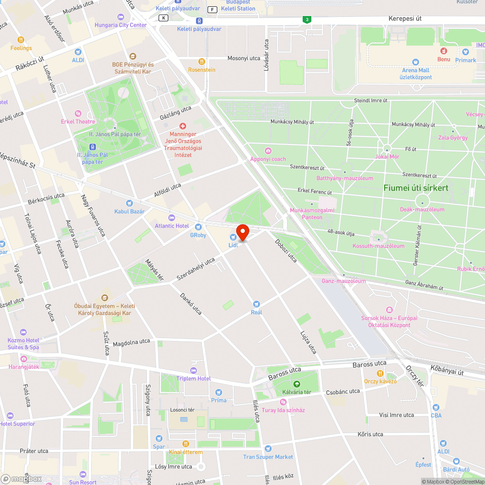 Ott "felejtett" oszlop bejelentés helye