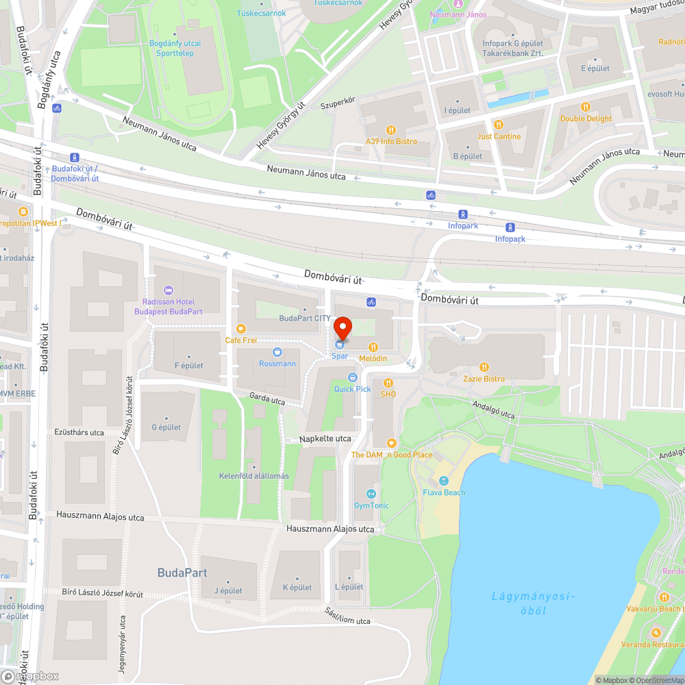 Budapart sétáló utca folyamatos parkolóként üzemel, hiányzó és rosszul elhelyezett korlátsorokkal bejelentés helye