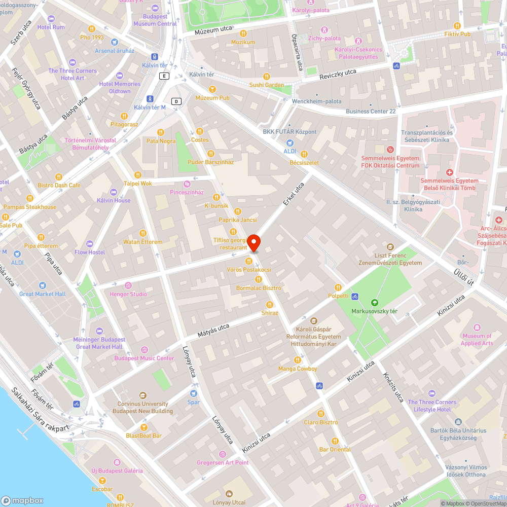 Ráday utcai süllyedő oszlop bejelentés helye