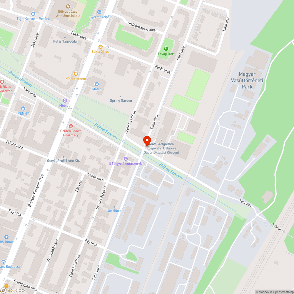 Járhatatlan út bejelentés helye