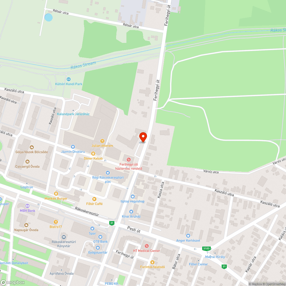 Erdő az árokban bejelentés helye