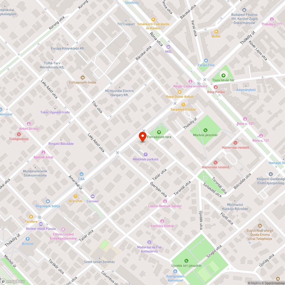 kilóg az úttestre bejelentés helye