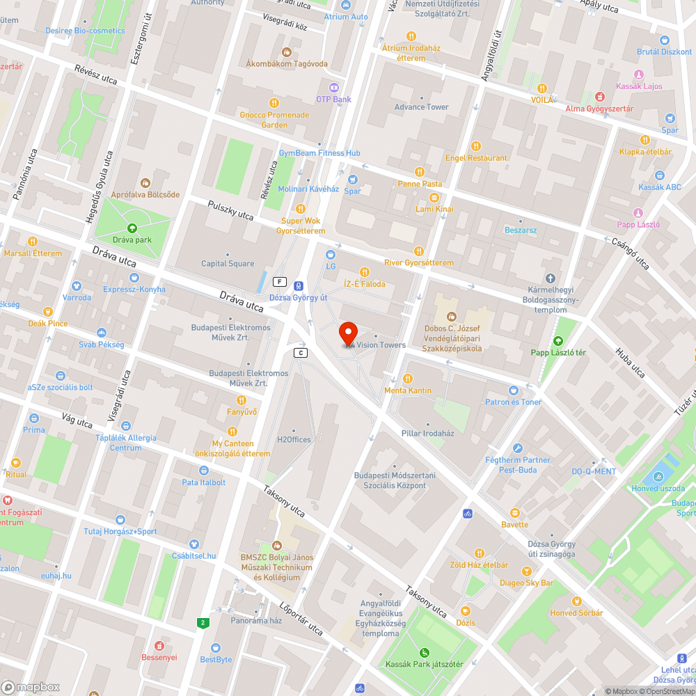 Elhagyott bringa bejelentés helye