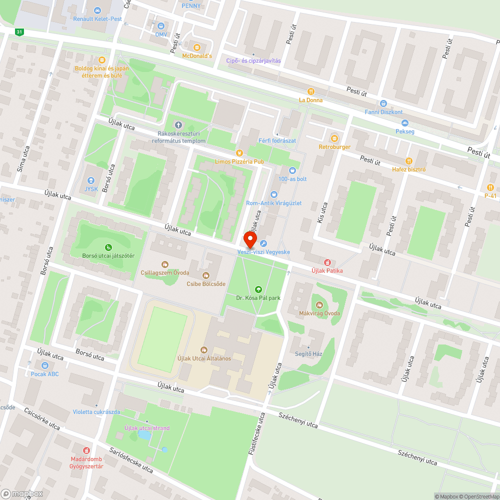 Foghíja fekvőrendőr bejelentés helye