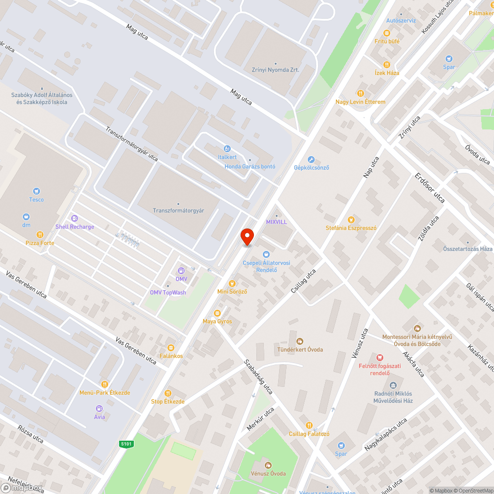 Zöldhulladék bejelentés helye