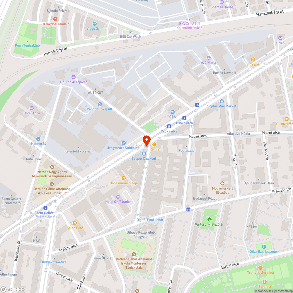 Benőtt kerékpársáv bejelentés helye