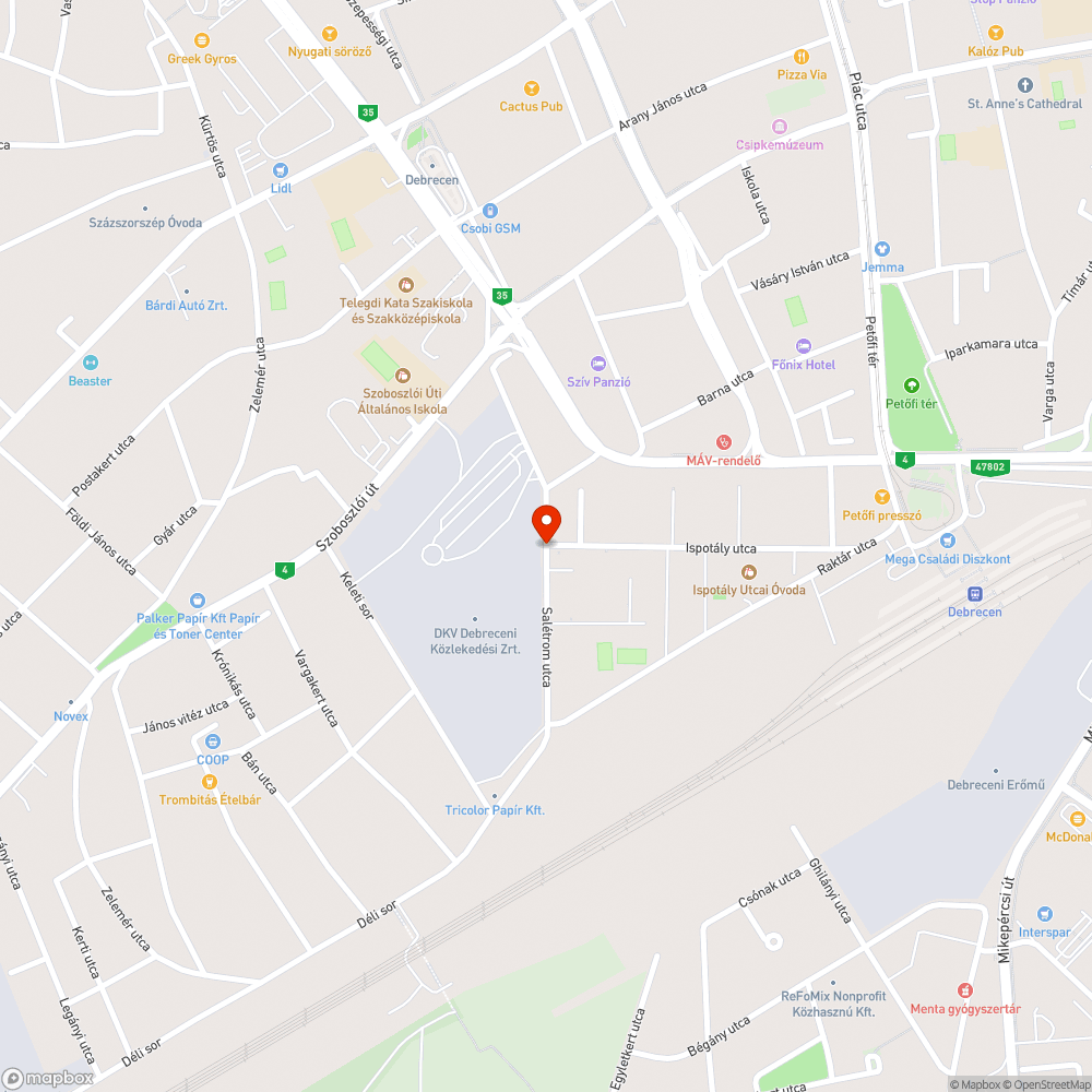 Egymástól eltérő menetrendi adatok bejelentés helye