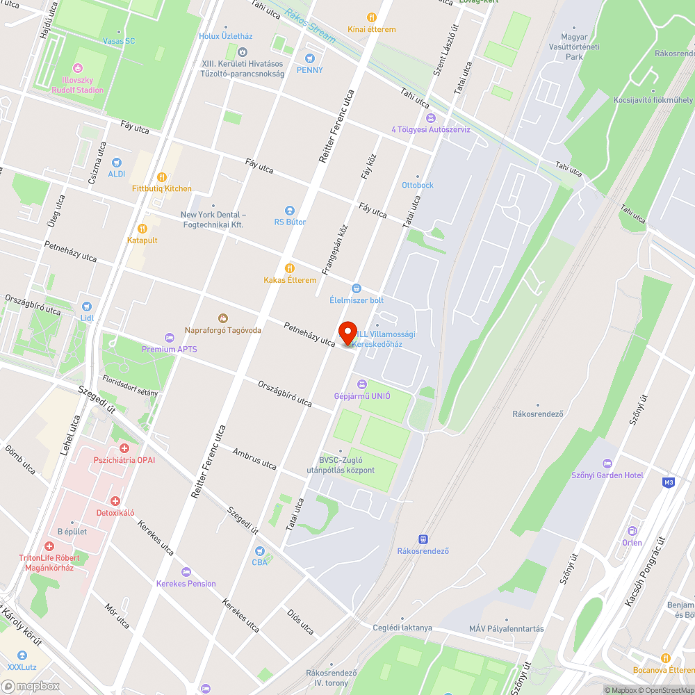 elhagyott autó bejelentés helye