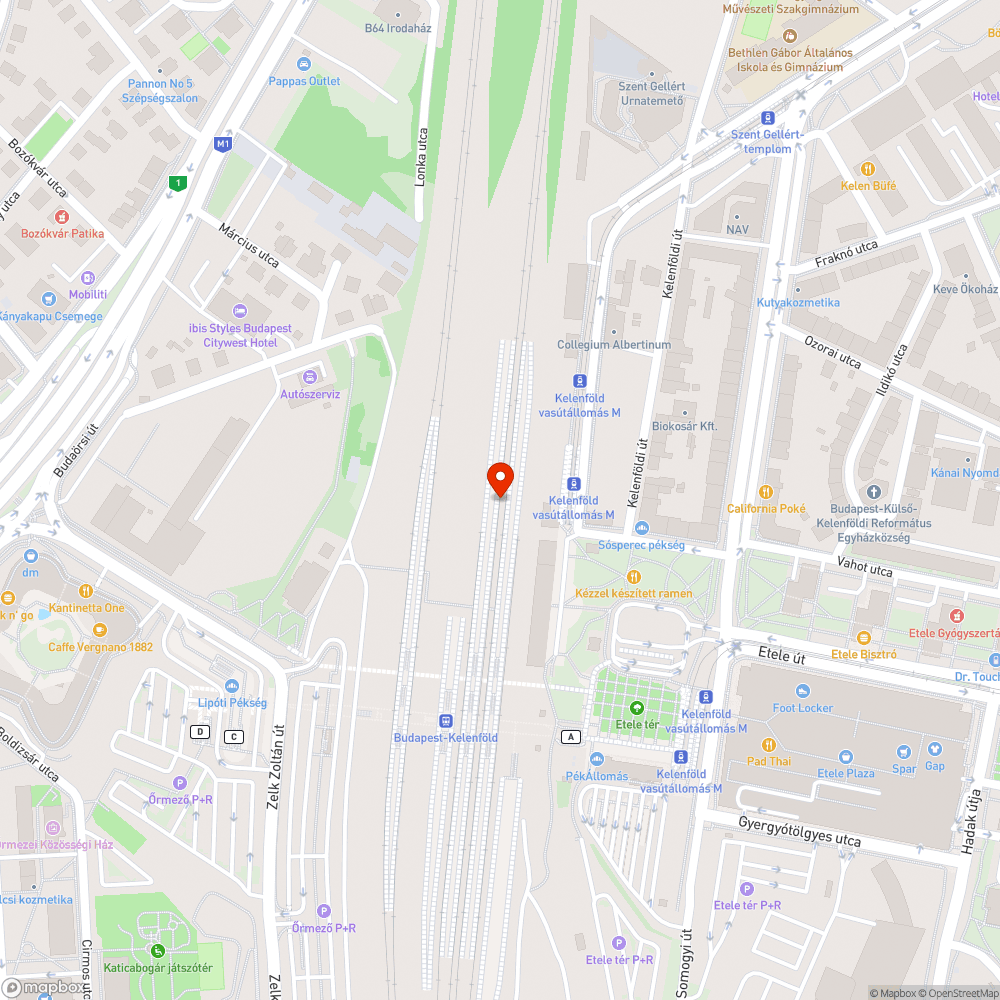 Állandó probléma a szemét, kosz és mocsok a Kelenföldi pályaudvaron! bejelentés helye