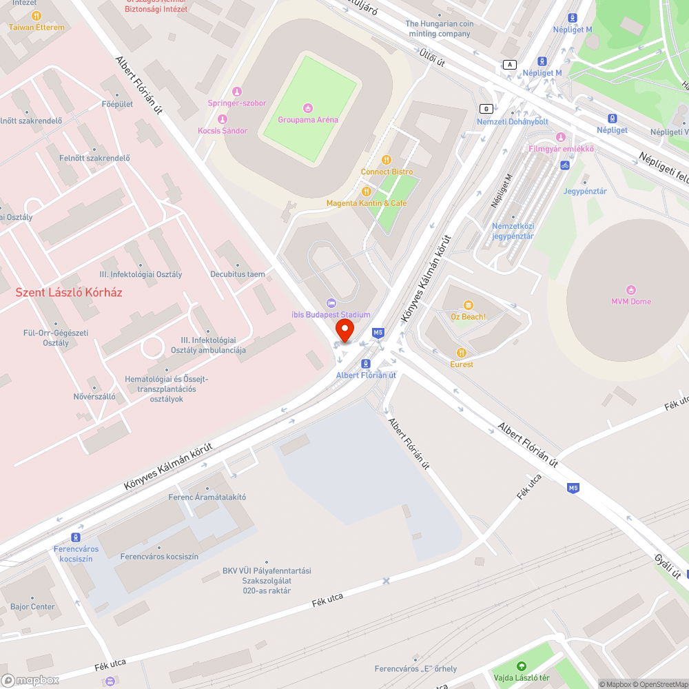 Megsüllyedt útburkolat egy gázszerelvény mellett bejelentés helye