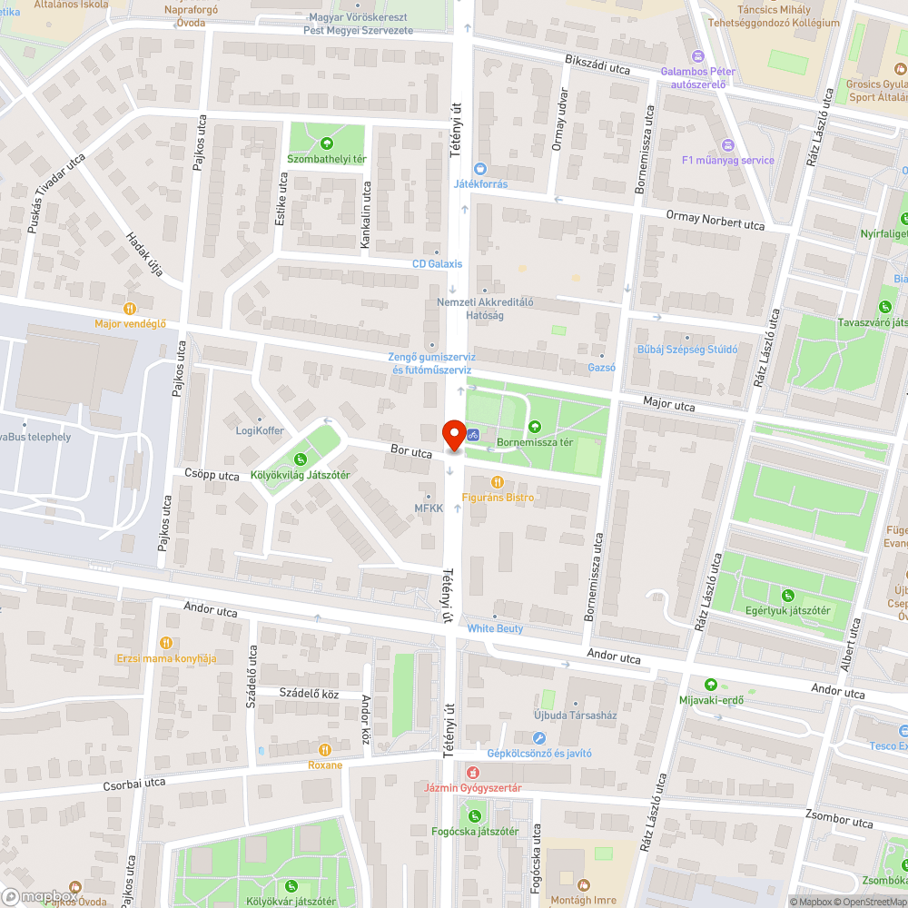 Rossz helyen lévő tábla bejelentés helye