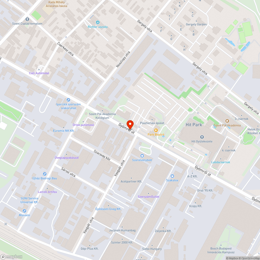 Beszakadt járda bejelentés helye