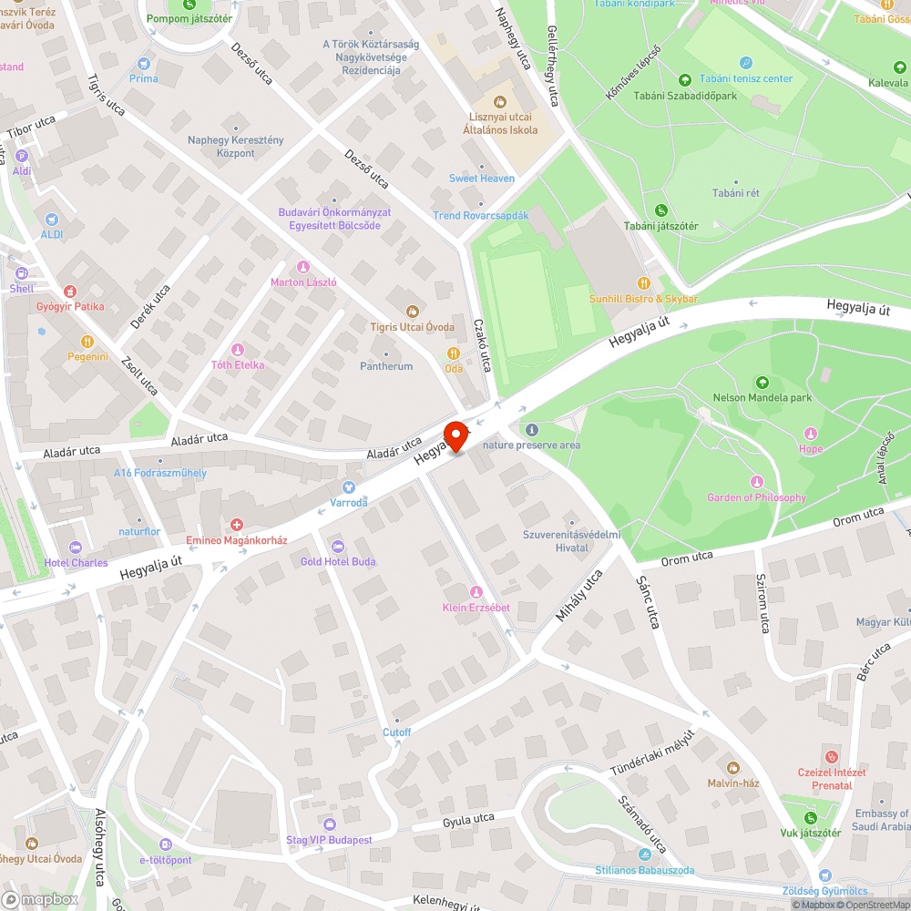 Graffitis megálló bejelentés helye