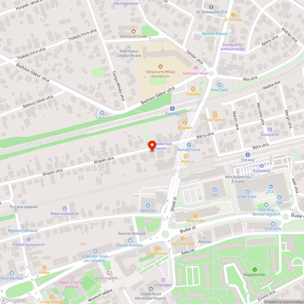 Területfoglalás, járdarombolás bejelentés helye