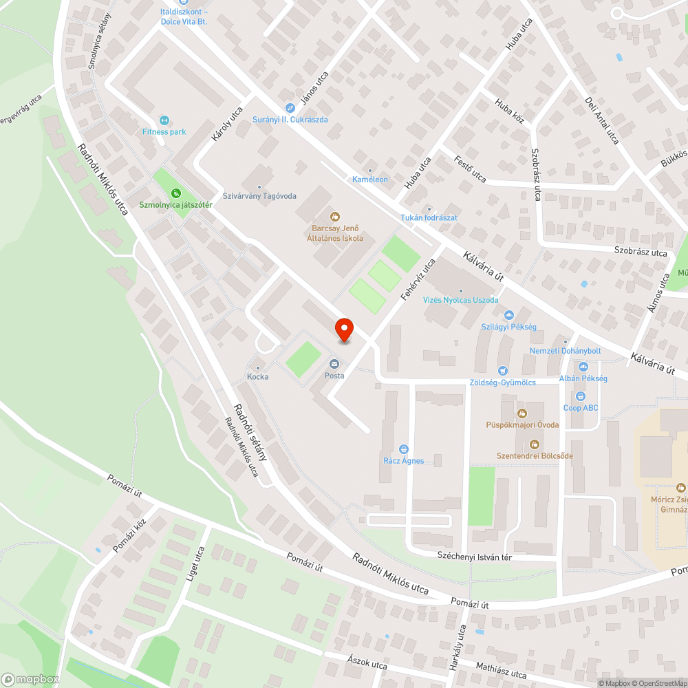 Kiszáradt fa bejelentés helye