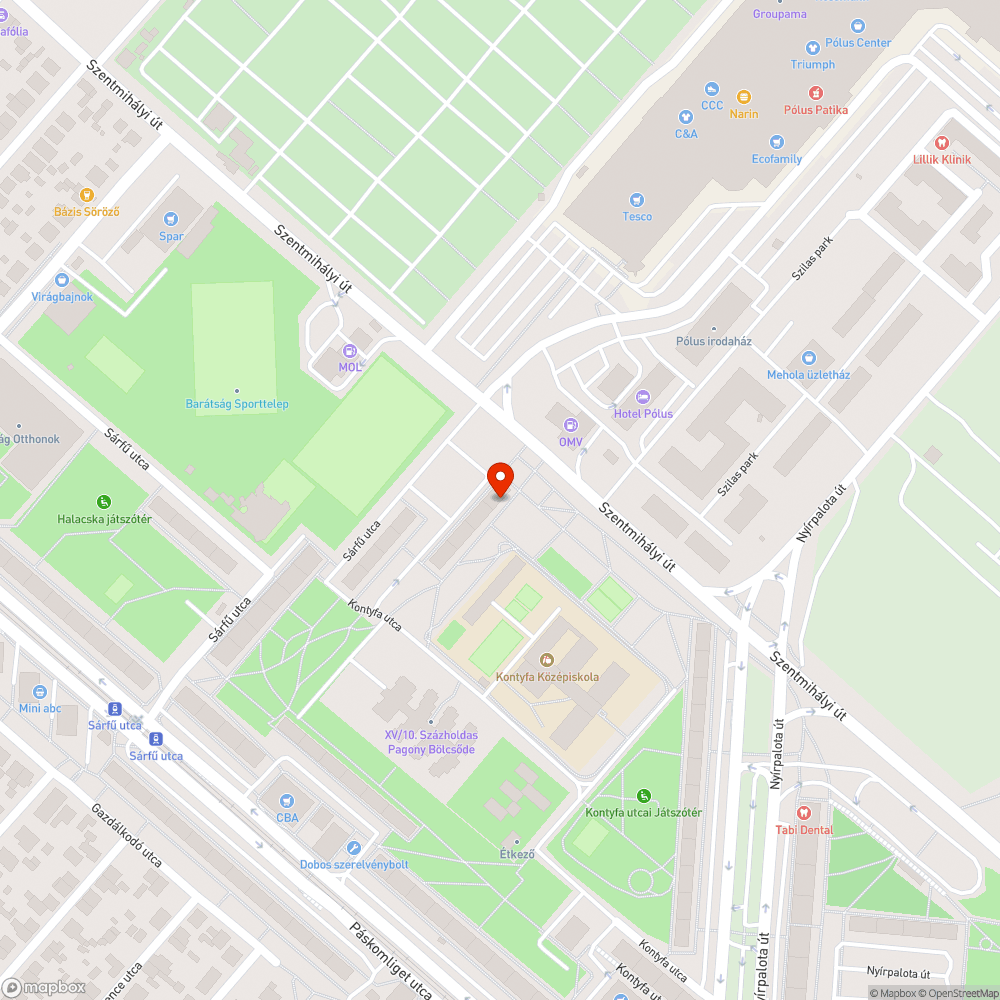 Roncs az utcán bejelentés helye