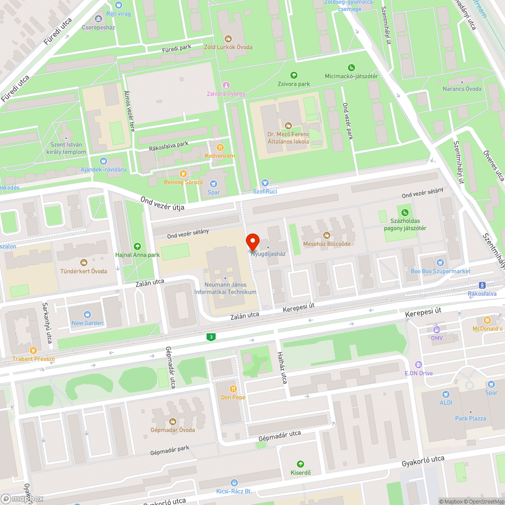 Fahely bejelentés helye