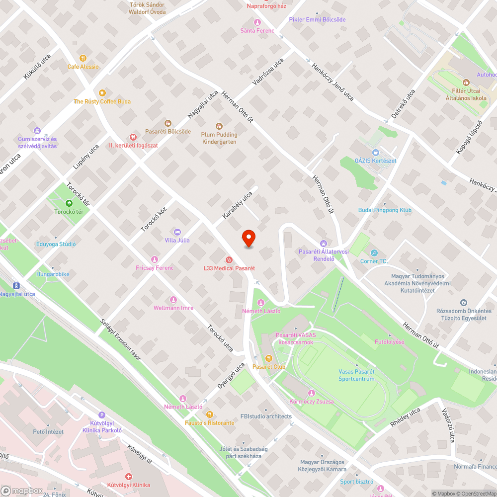 Kuka iránya a járdán, pollerek elrendezése bejelentés helye