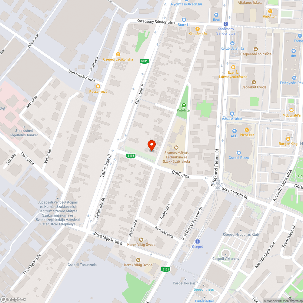 Illegális szemétlerakó bejelentés helye