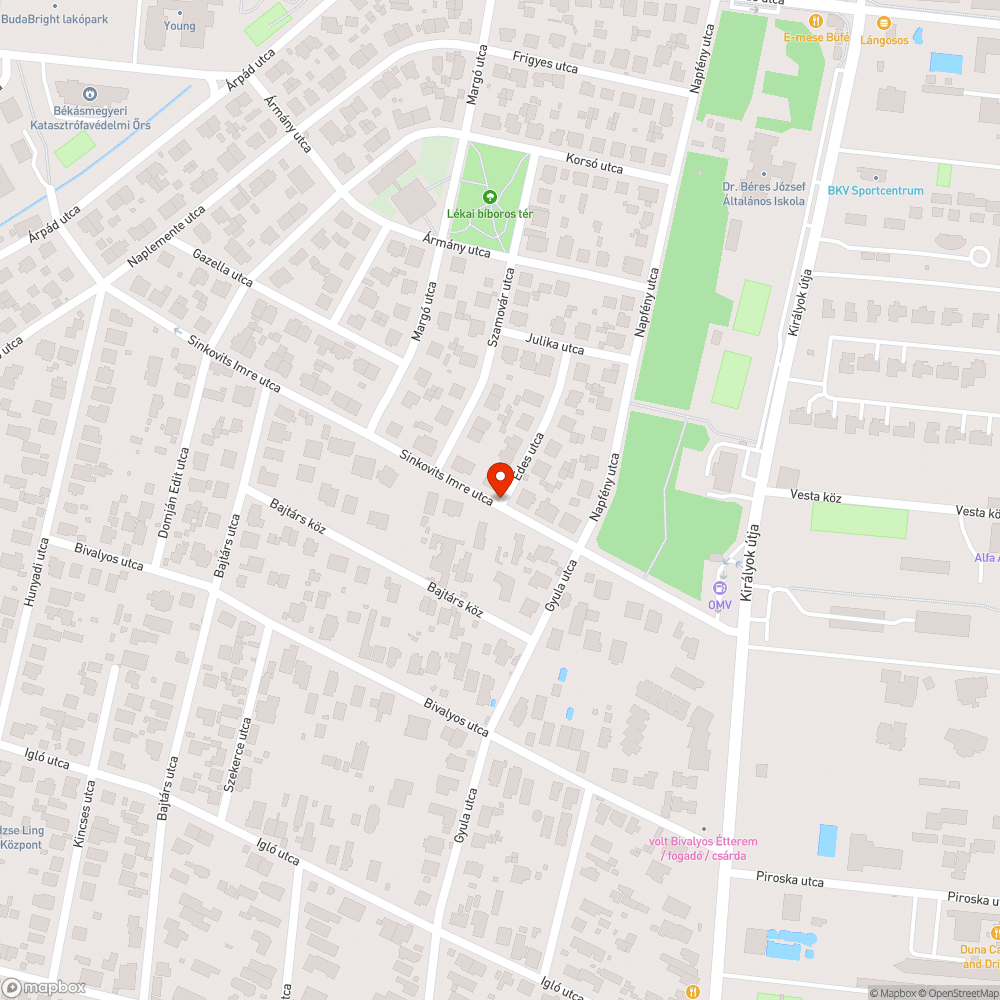 Járhatatlan út bejelentés helye