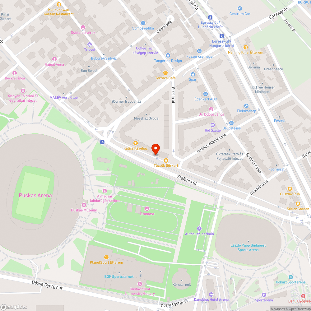 Kiszáradt fa bejelentés helye