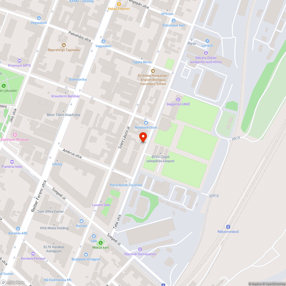 Nem lehetséges a parkolás bejelentés helye