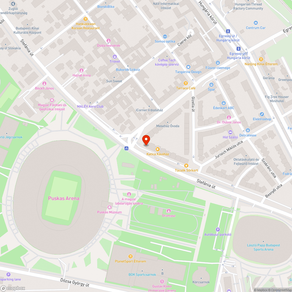 Kiszáradt fa bejelentés helye