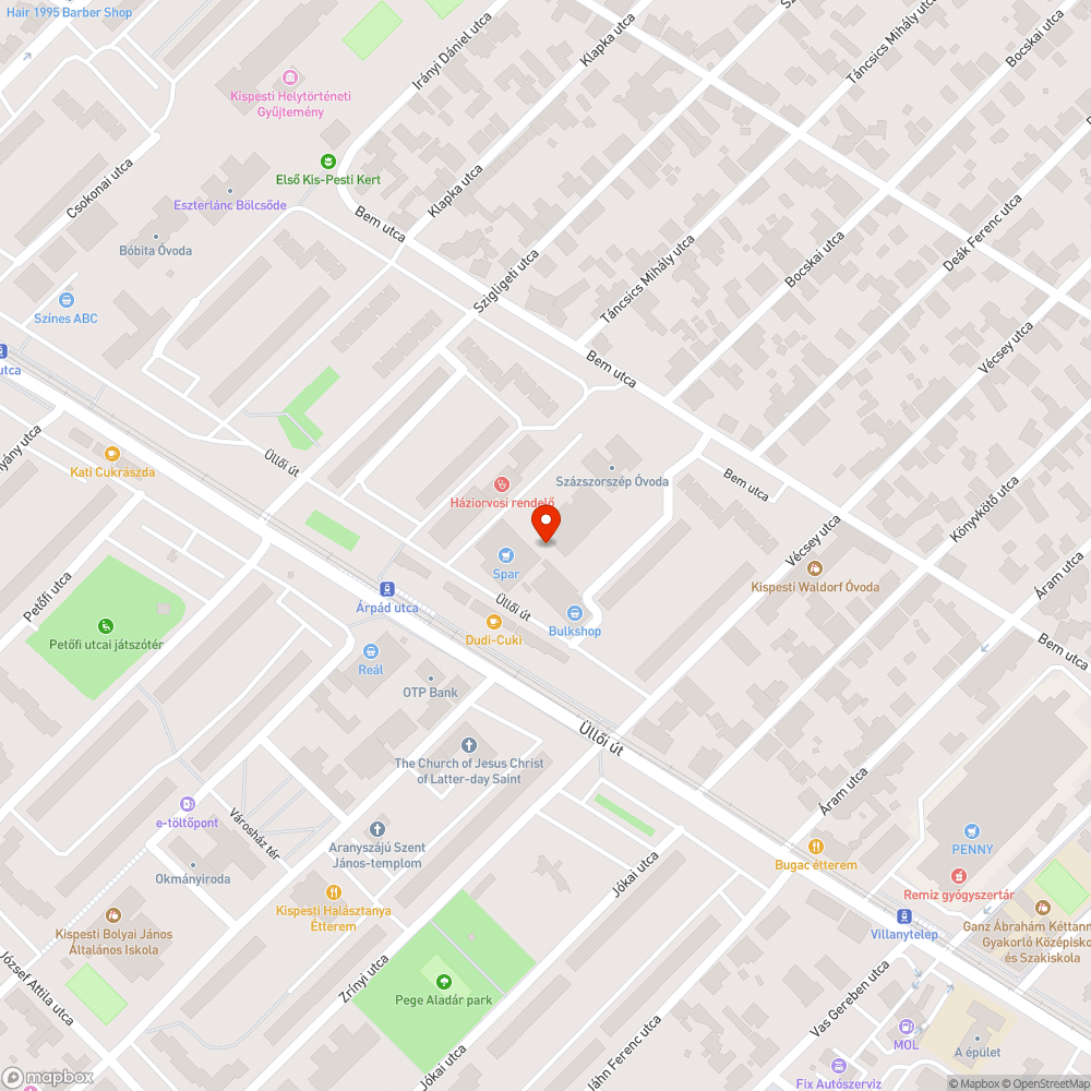 Elhanyagolt beton kaspók bejelentés helye