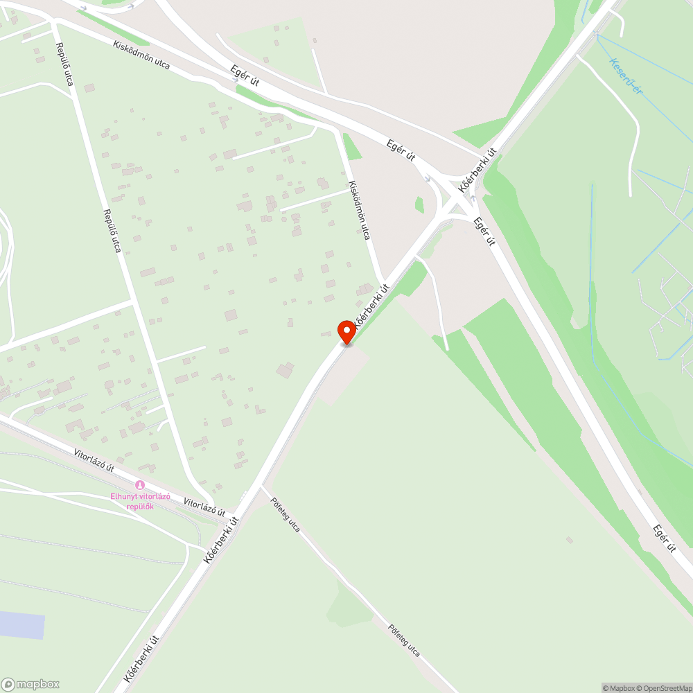 Üvegszilánk bejelentés helye