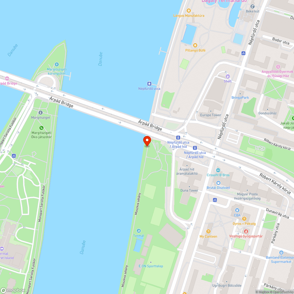 Kidőlt tábla a Moszkva sétányon bejelentés helye