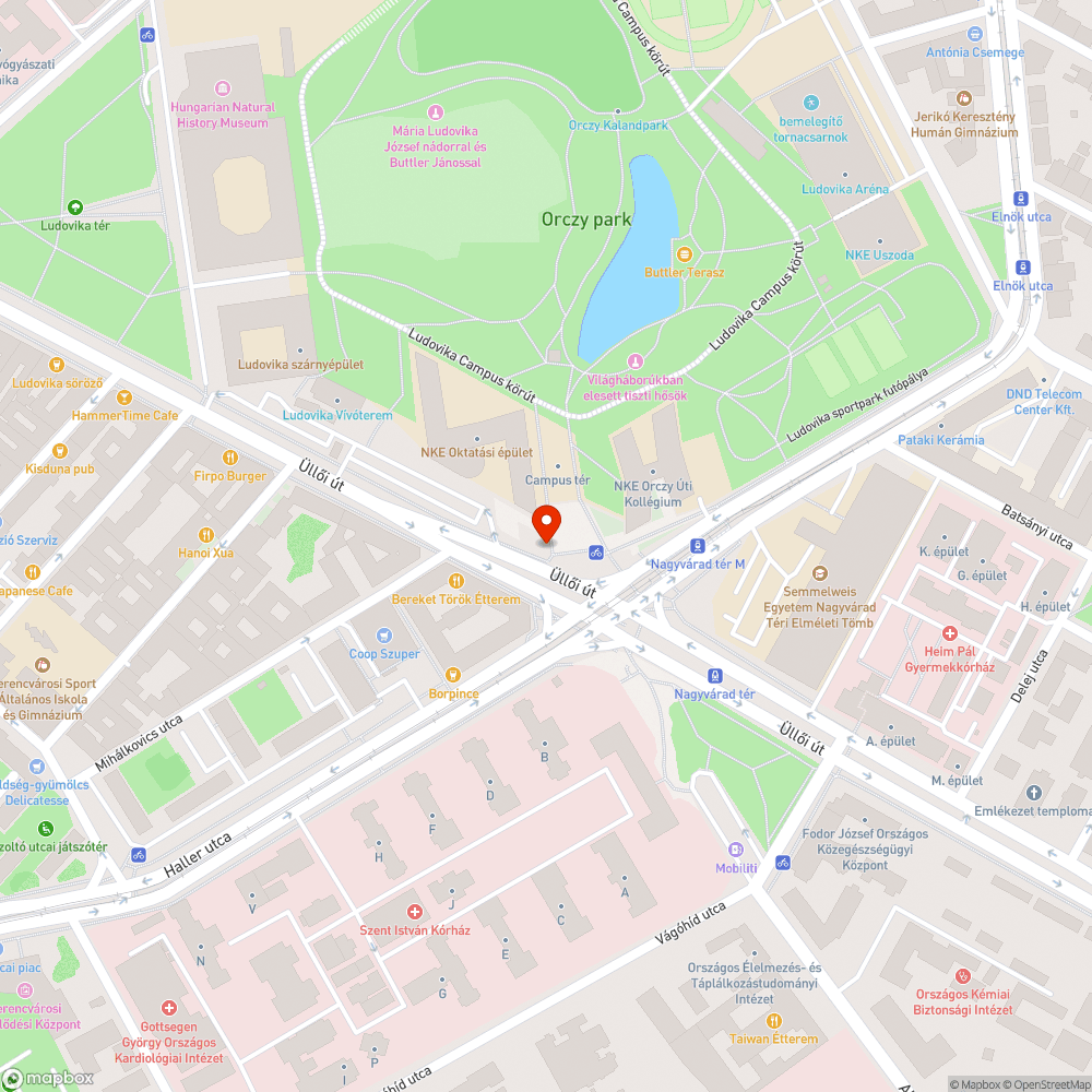 Kiszárdt fa bejelentés helye