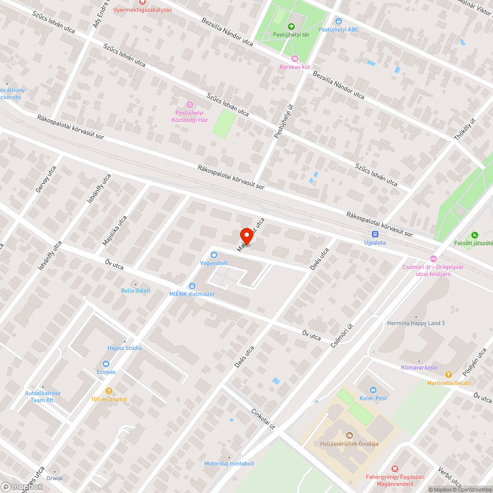 úton kátyú bejelentés helye