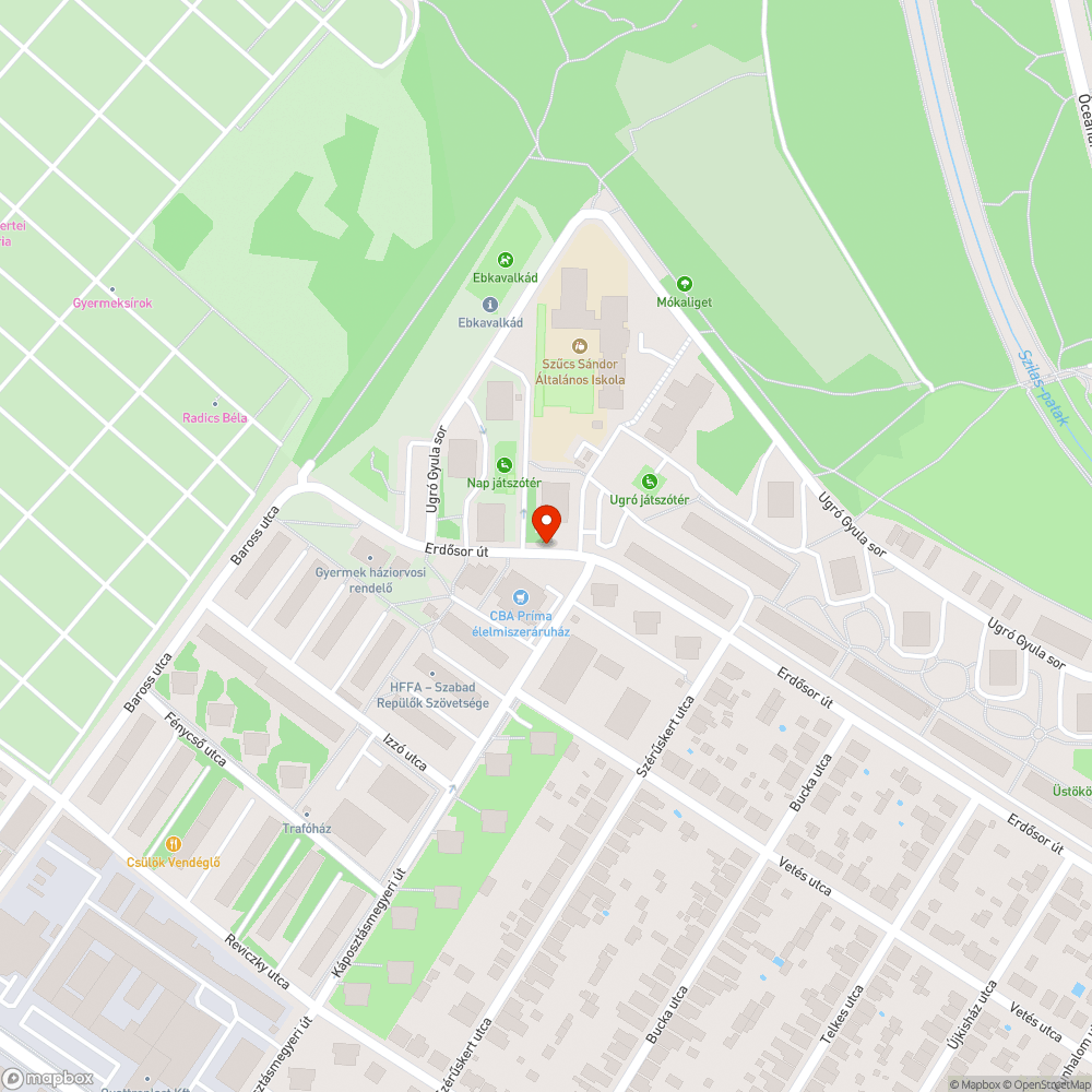 Nem létező utcáról elnevezett megálló bejelentés helye