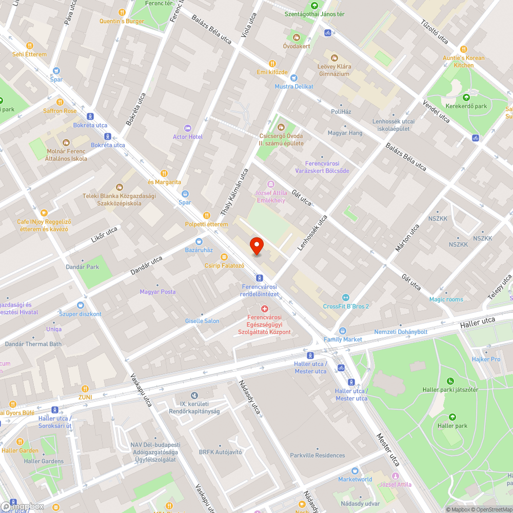 Fahely bejelentés helye