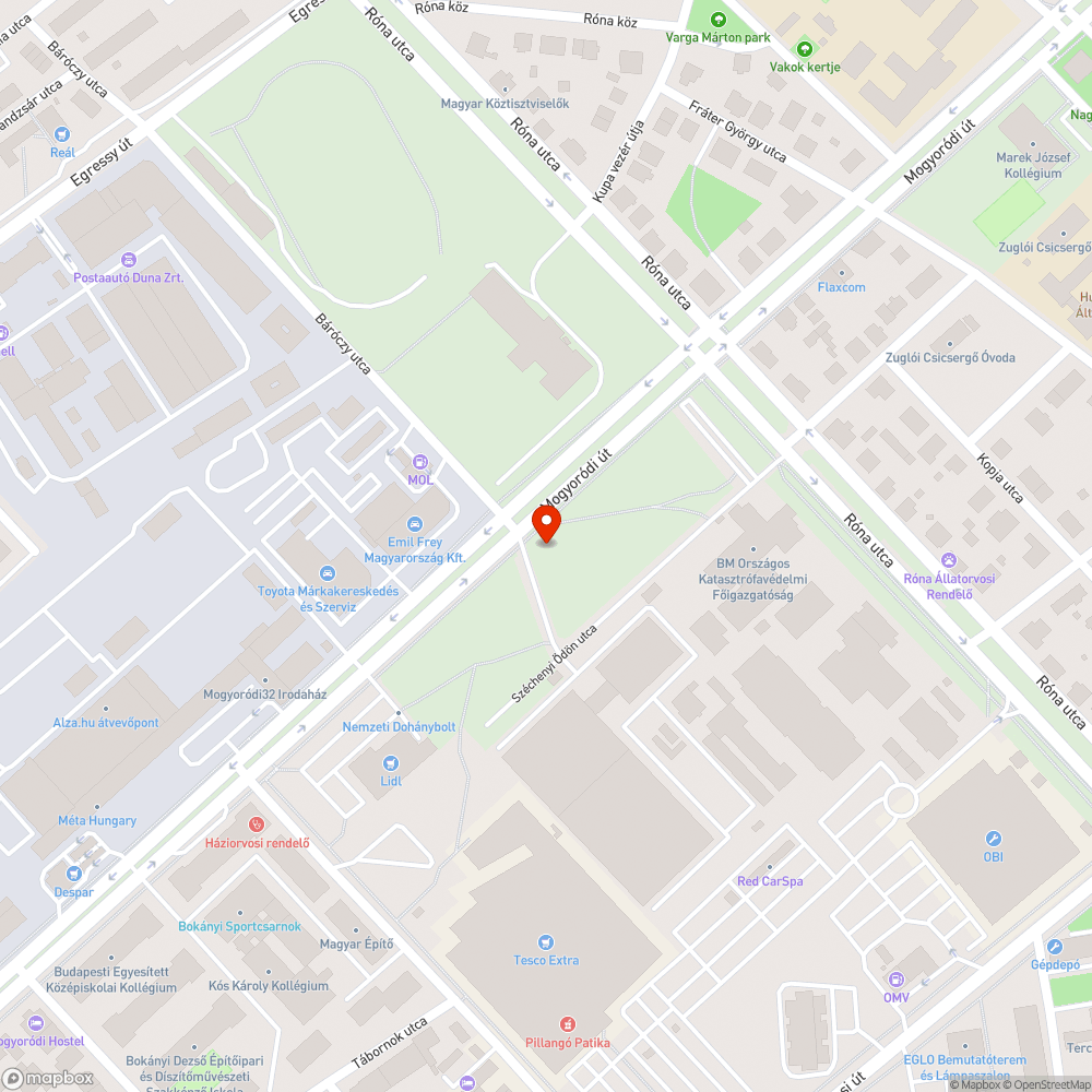 Zöld parkoló? bejelentés helye