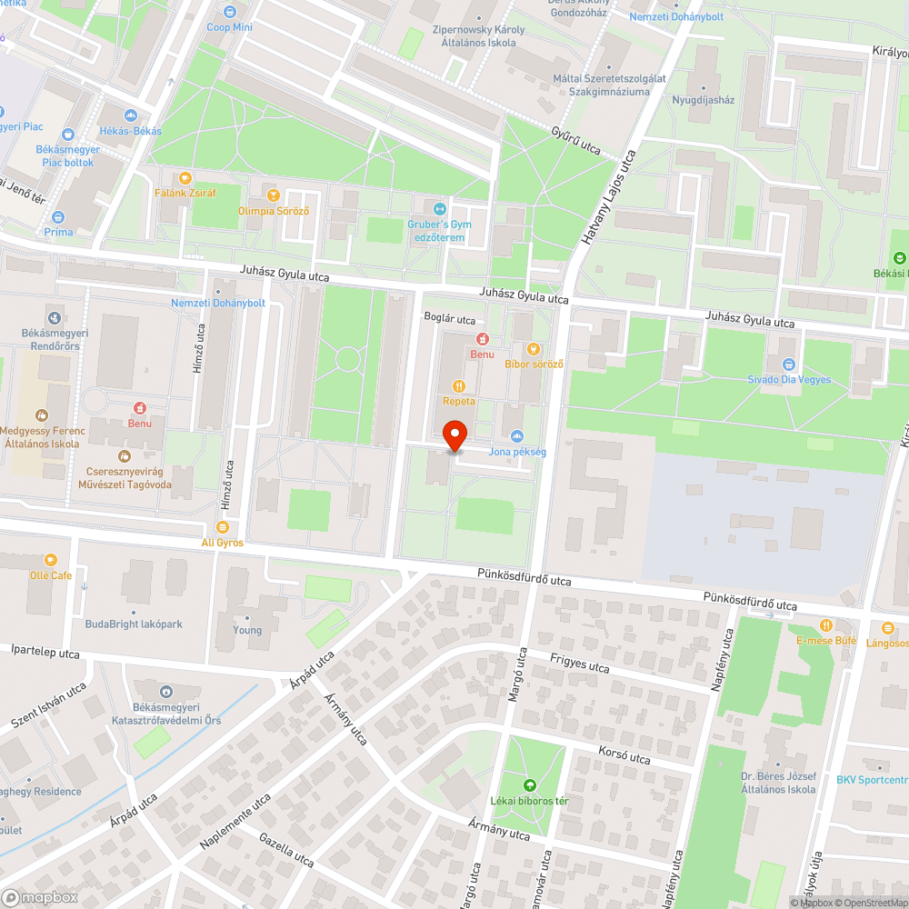 Halott bokor bejelentés helye