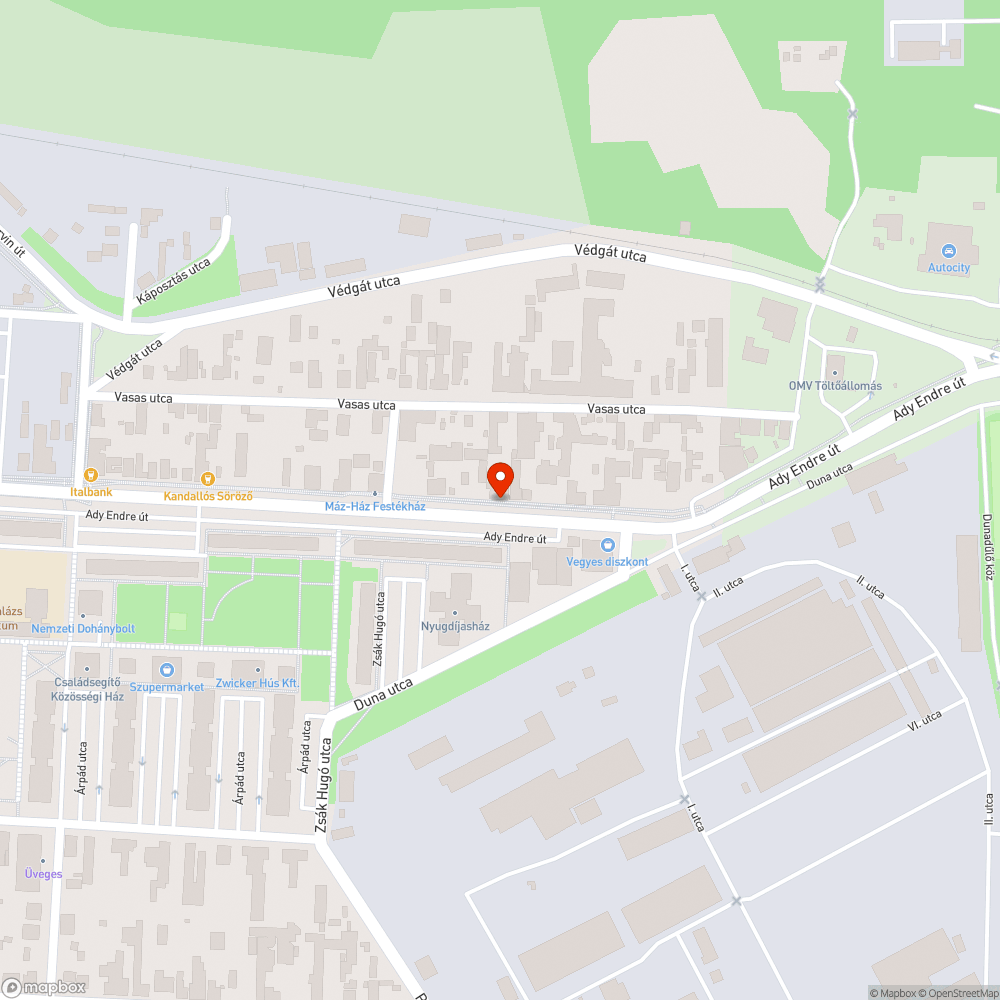 Kerékpárútra belógó növényzet bejelentés helye