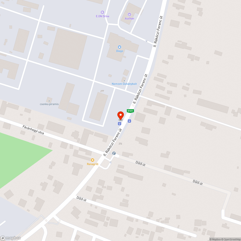 Leszakadt kuka bejelentés helye