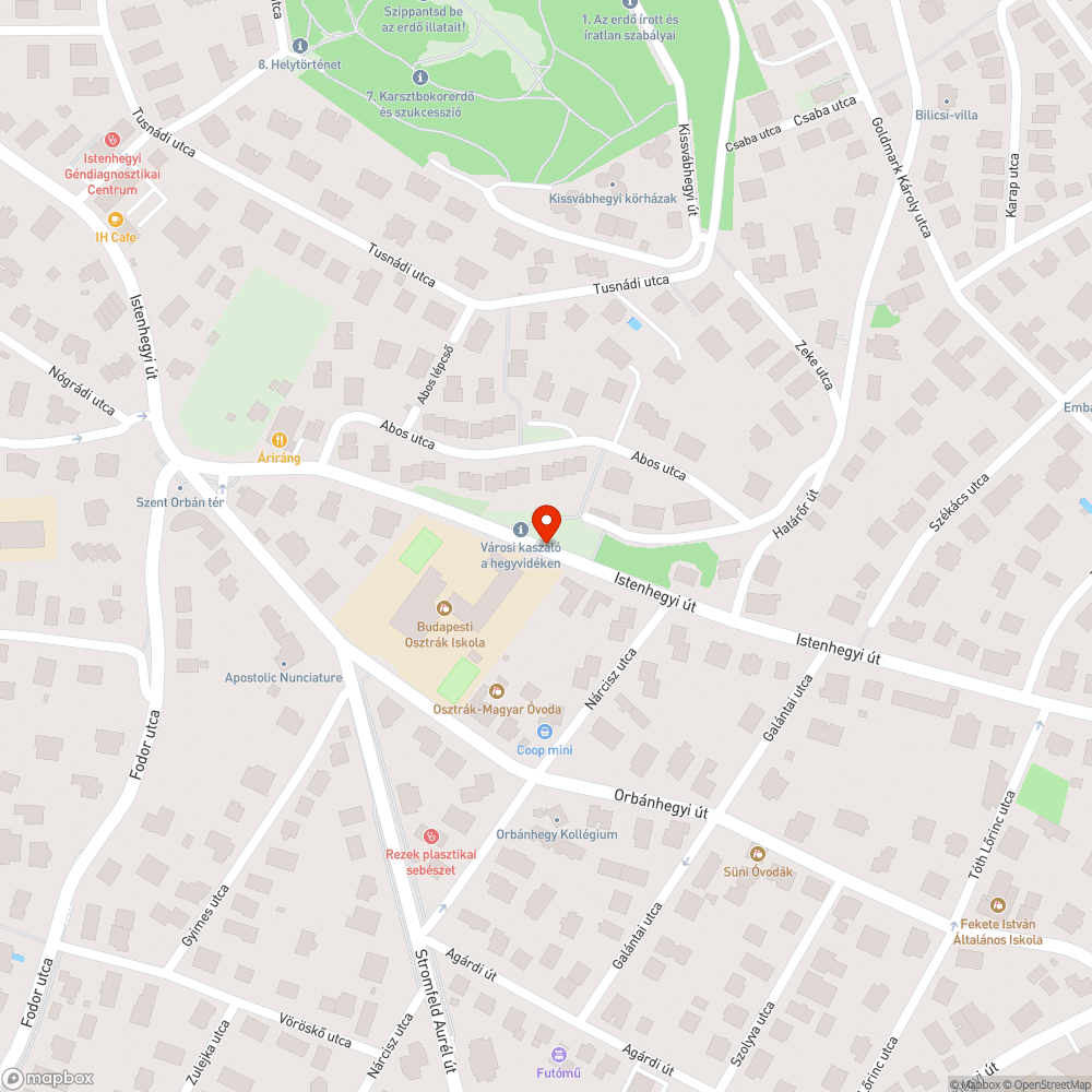 Zöldhulladék a Hegyvidéki Kaszáló területén bejelentés helye