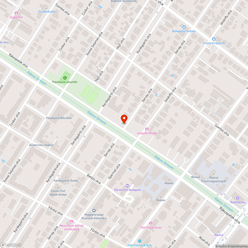 Dús növényzet bejelentés helye