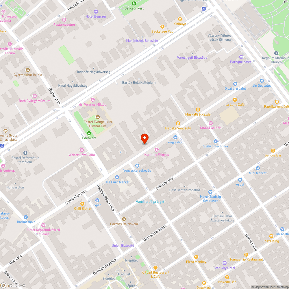 Koszos megálló bejelentés helye