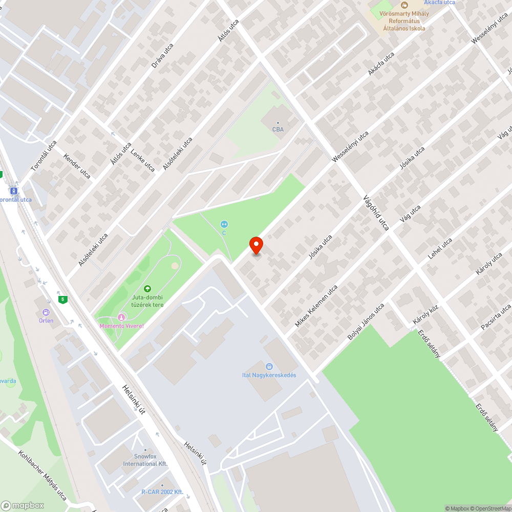 XX. Kerulet szemet bejelentés helye