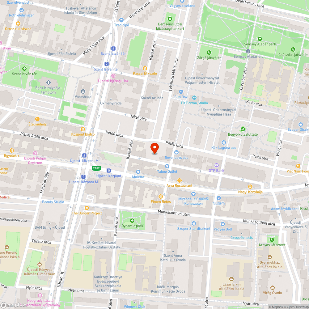 Gyakran bűzölgő pocsolyák - Újpest, József Attila utca 72-től bejelentés helye