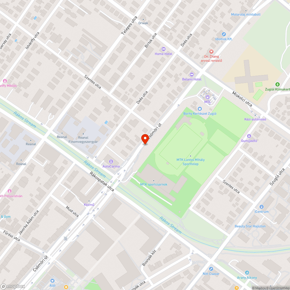 Elhanyagolt út part bejelentés helye