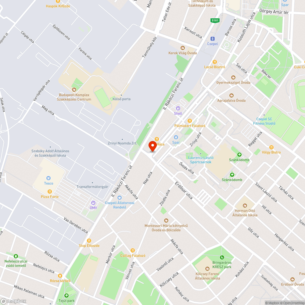 Hiányzó fényterelő bejelentés helye